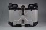 Moto Vanguard 45L silver aluminum motorcycle top box