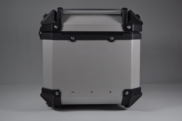 Moto Vanguard 45L silver aluminum motorcycle top box