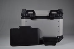 Moto Vanguard 45L silver aluminum motorcycle top box