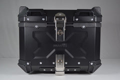 Moto Vanguard 45L black aluminum motorcycle top box
