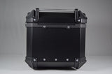 Moto Vanguard 45L black aluminum motorcycle top box