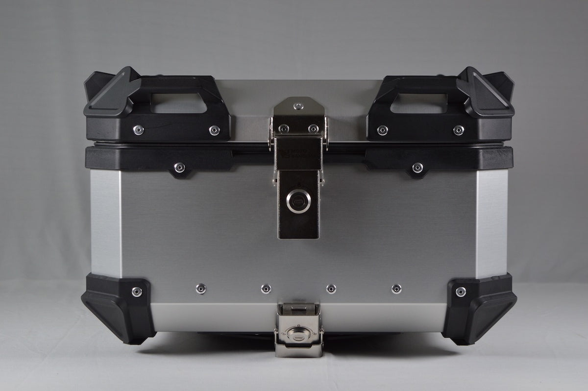 Moto Vanguard 35L silver aluminum motorcycle top box