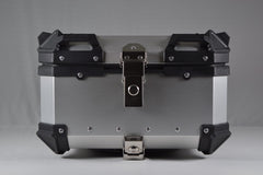 Moto Vanguard 35L silver aluminum motorcycle top box