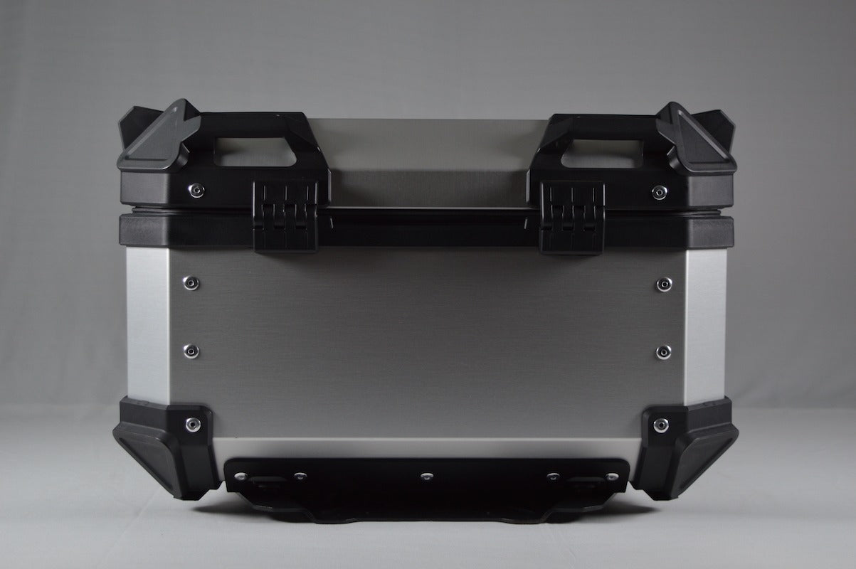 Moto Vanguard 35L silver aluminum motorcycle top box