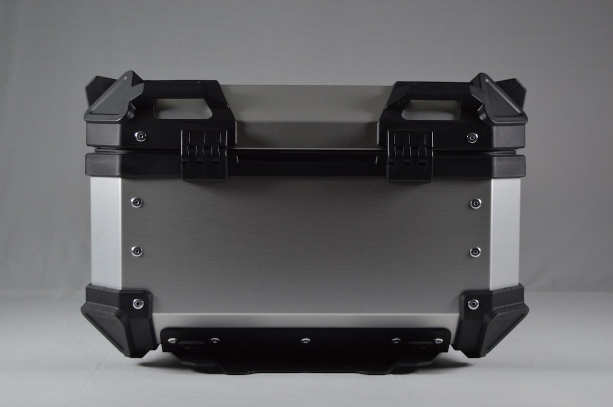 Moto Vanguard 35L silver aluminum motorcycle top box