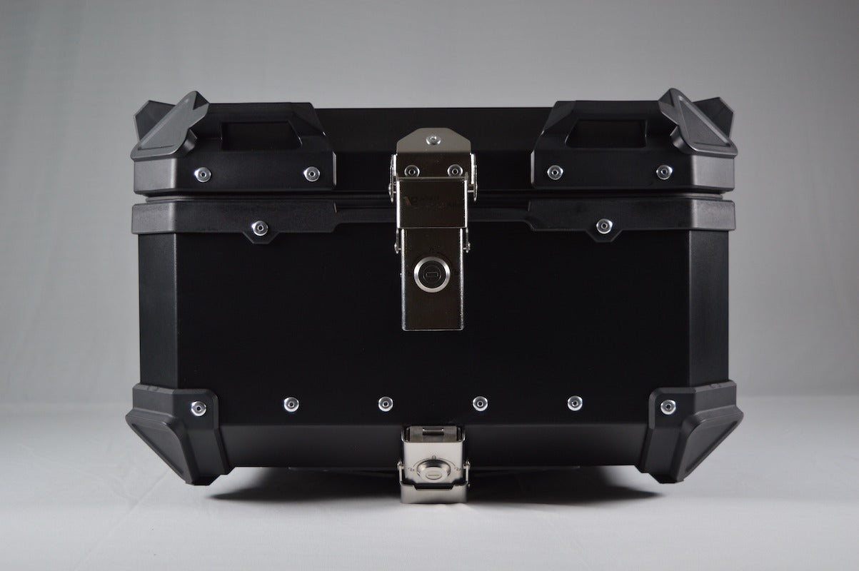 Moto Vanguard 35L black aluminum motorcycle top box
