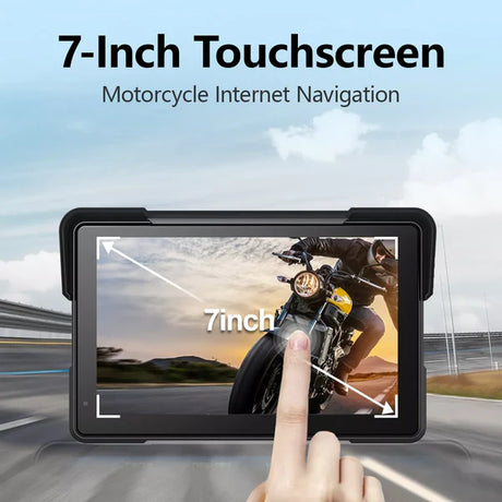 Aoocci C7 7 Inch HD Motorcycle Smart Display with Wireless CarPlay Android Auto Waterproof GPS Navigation