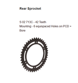 Brass Chain and Sprocket Kit 17T 42T for TVS Apache RR 310 KIT NXRC 320