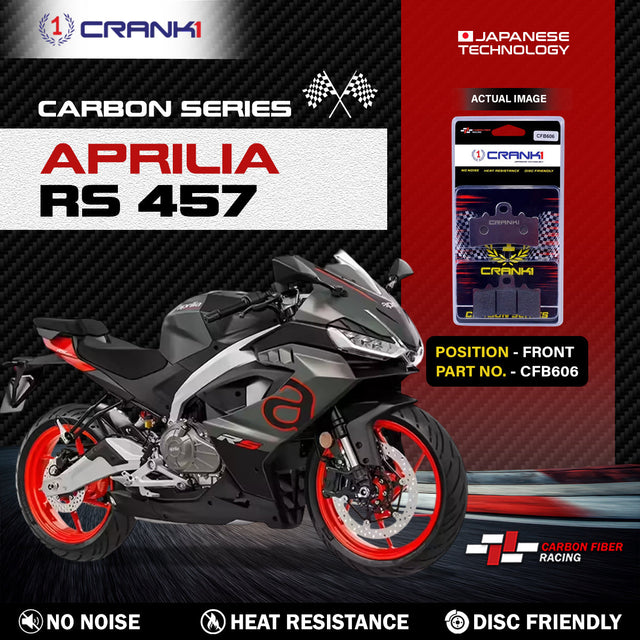 CRANK1 Carbon Front Brake Pads for Aprilia RS 457 CFB606