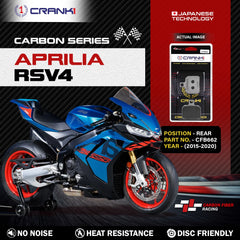 CRANK1 Carbon Brake Pads CFB662 Rear For Aprilia RSV4 2015-2020 Motorcycle