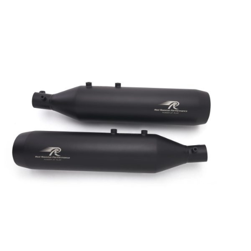 Red Rooster Astral Black Matte Exhaust for Royal Enfield Super Meteor 650