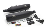 Red Rooster Astral Black Matte Exhaust for Royal Enfield Super Meteor 650