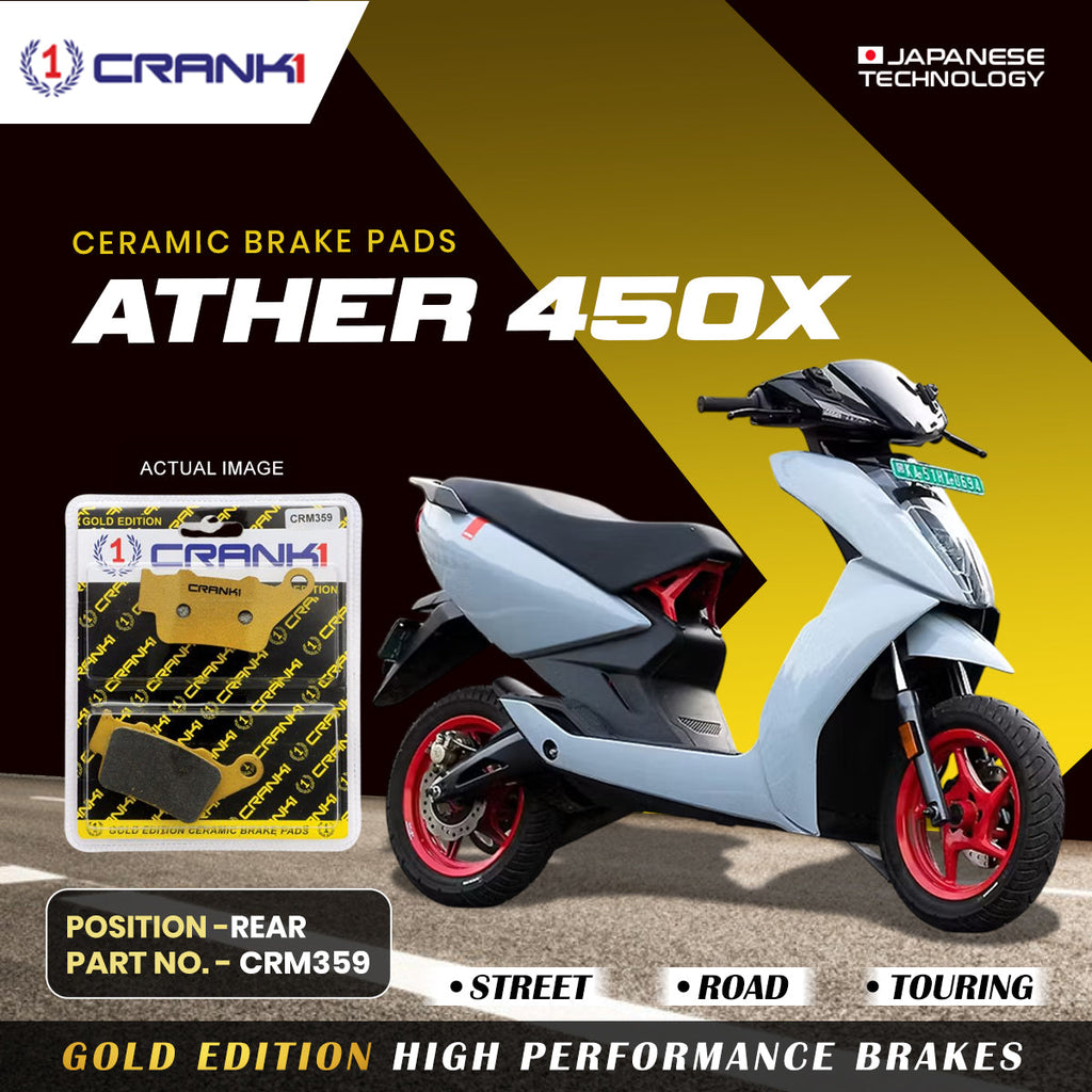 CRANK1 CRM359 ceramic rear brake pads for Ather 450X electric scooter