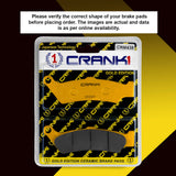 CRANK1 Ceramic Front Brake Pads CRM438 for Ather 450X HH Rated Electric Scooter Brake Pads