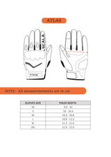 Scala Atlas black grey motorcycle riding gloves front view


