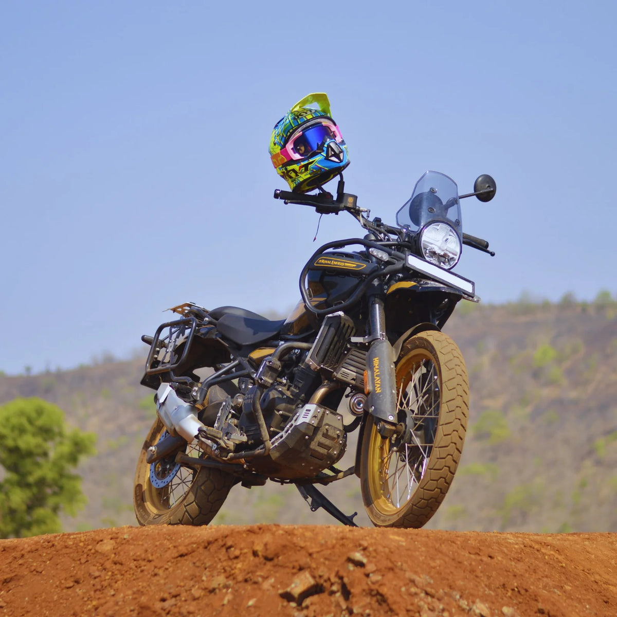 Auto Engina Aluminium Bash Plate for Royal Enfield Himalayan 450 with Black and Silver engine protection finish