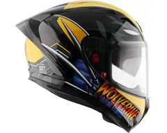 Axor Street Marvel Wolverine Motorbike Helmet  (Black Yellow)