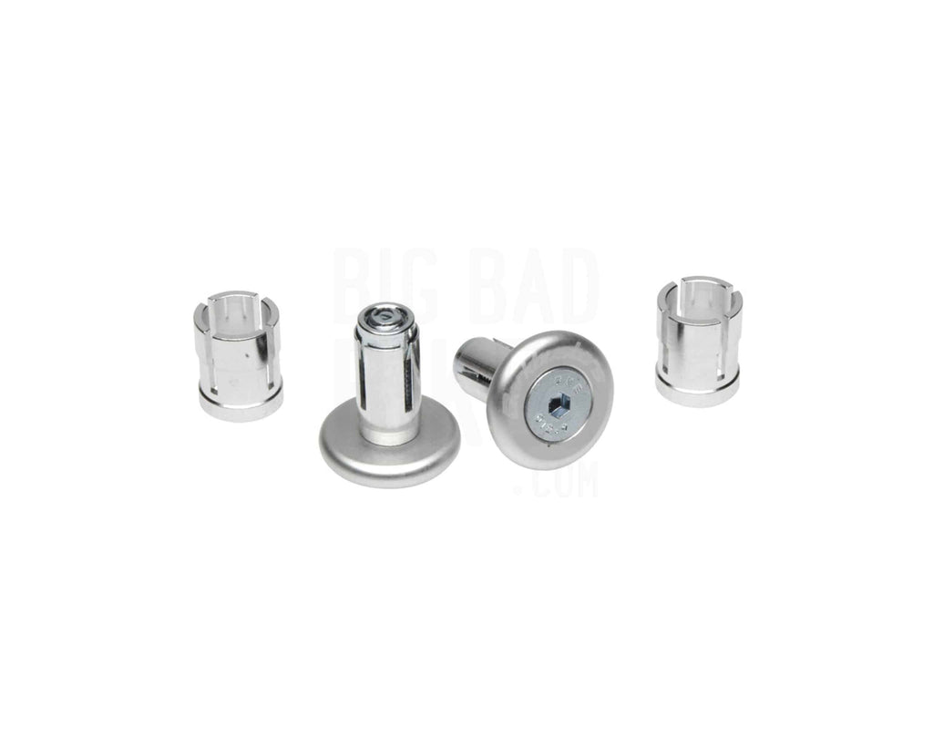 Barkbusters Silver Aluminium Bar End Grip Protectors for Motorcycles