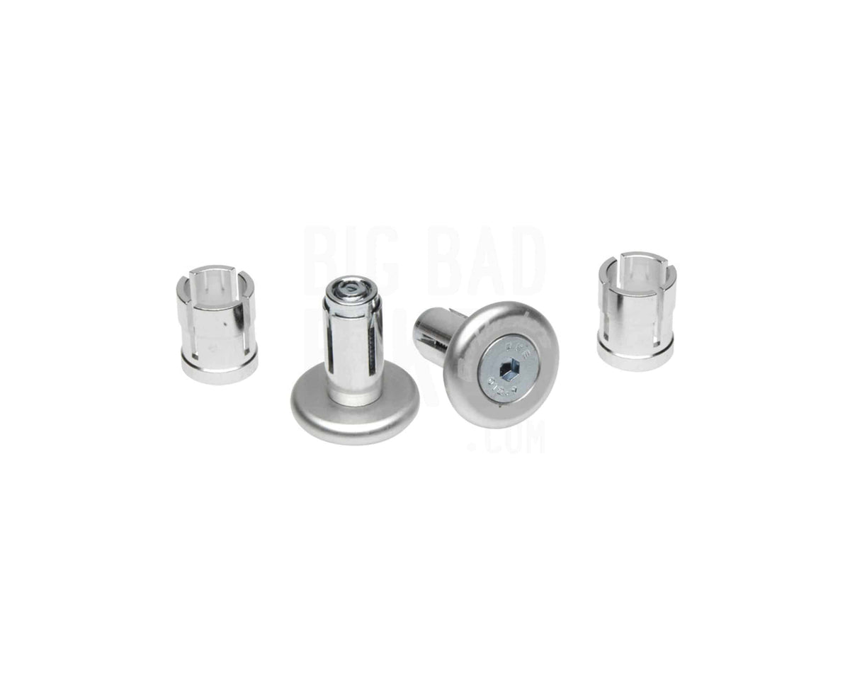 Barkbusters Silver Aluminium Bar End Grip Protectors for Motorcycles