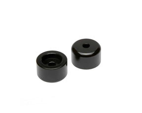 Barkbusters black powder-coated motorcycle bar end weight set with 35mm outside diameter