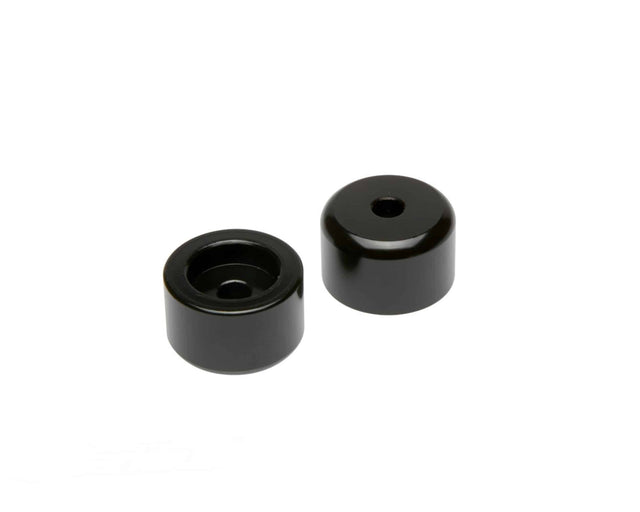 Barkbusters black powder-coated motorcycle bar end weight set with 35mm outside diameter