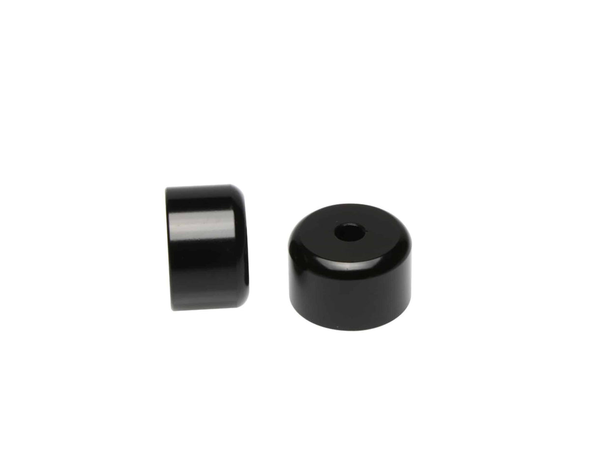 Barkbusters black powder-coated motorcycle bar end weight set with 35mm outside diameter