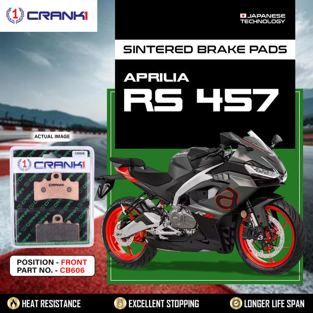 Crank1 CB606 Sintered Front Brake Pads for Aprilia RS 457 Motorcycle | Legendary Custom