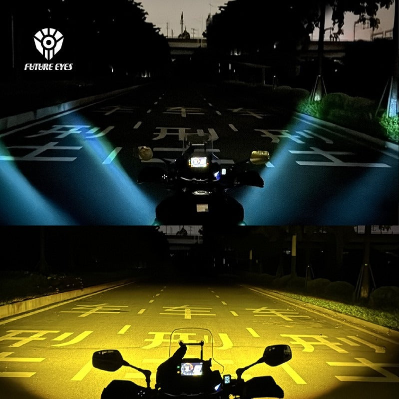Moto Vanguard Future Eyes F150 Pro 60W LED Auxiliary Lights with Yellow White Dual Beam and DRL