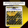 CRANK1 Ceramic Rear Brake Pads for TVS Apache RTX 300 2025 Onwards CRM741