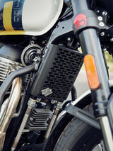 LEGUNDARY Ventus radiator grill Royal Enfield Bear 650 black mild steel radiator guard