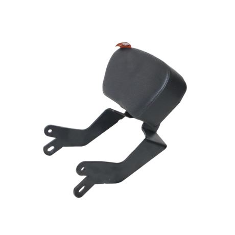 MotoCare backrest installed on Honda CB350RS motorcycle