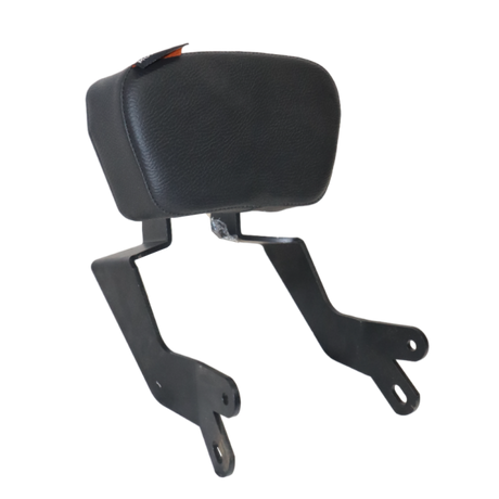 MotoCare backrest installed on Honda CB350RS motorcycle