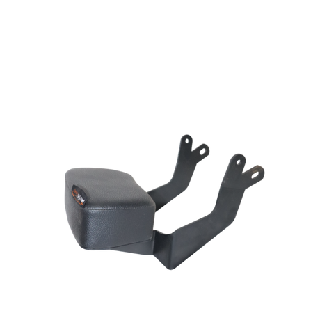 MotoCare backrest installed on Honda CB350RS motorcycle