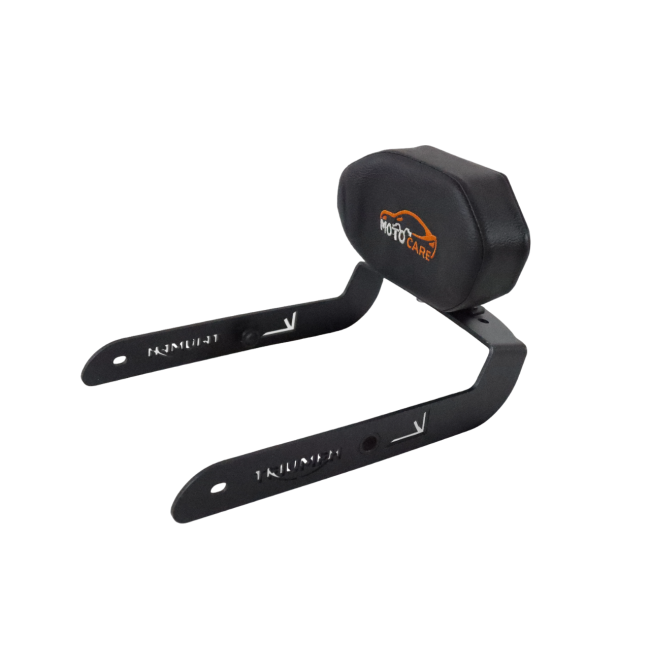 MotoCare backrest for Triumph Scrambler 400X passenger comfort seat