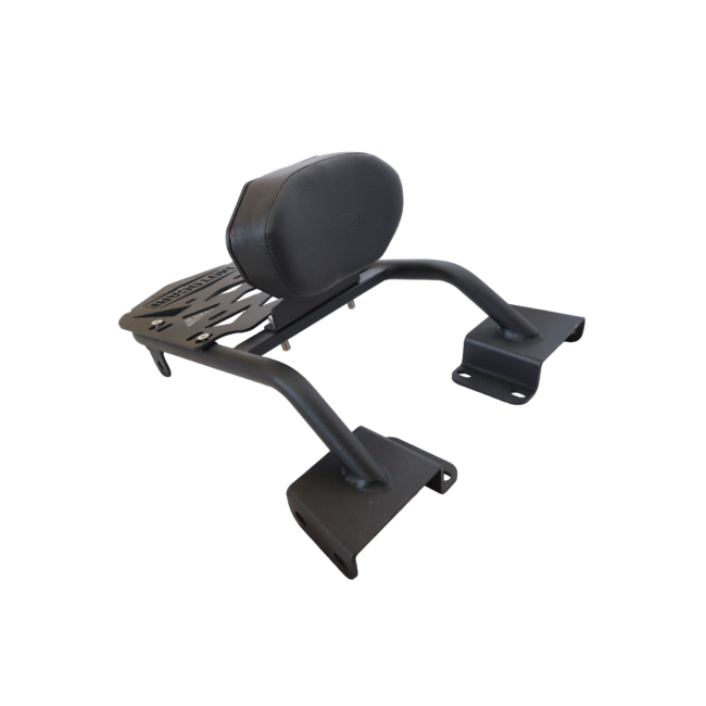 MotoCare CNC carrier plate with backrest for Honda CB200X
