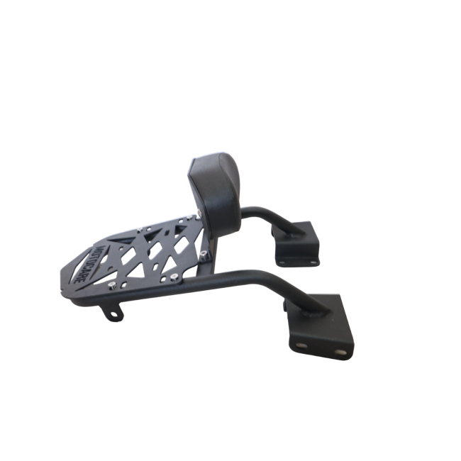 MotoCare CNC carrier plate with backrest for Honda CB200X
