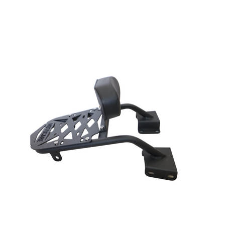 MotoCare CNC carrier plate with backrest for Honda CB200X
