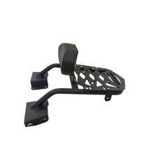 MotoCare CNC carrier plate with backrest for Honda CB200X
