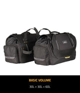 CRAMSTER Stallion 60L stormproof motorcycle saddlebags