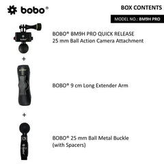 BOBO BM9H PRO – Quick Release Action Camera Mount