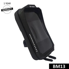 BOBO BM13 waterproof zip box phone holder mounted on motorcycle or bicycle handlebar