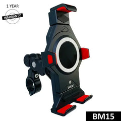 BOBO BM15 Anti-Vibration Metallic Heavy Duty Bike / Cycle Phone Holder Motorcycle Mobile Mount