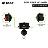 BOBO BM19H PRO 360 degree camera mount motorcycle handlebar action camera holder bike gopro insta360 mount