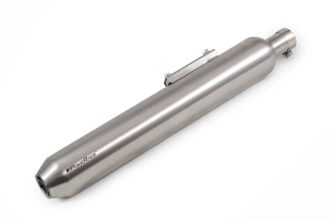 PowerRage Slip On Exhaust Royal Enfield Meteor 350 Brushed Steel
