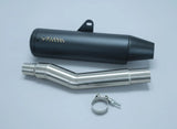 Bass Master B-20 stainless steel slip-on exhaust with decat pipe for Royal Enfield Bear 650 motorcycle