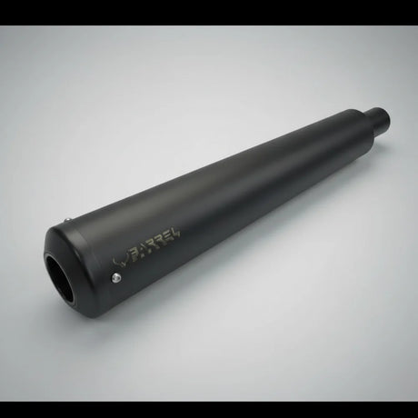 Barrel Exhaust-35 Bass Master exhaust for Royal Enfield Meteor 350 Classic 350 Reborn Goan Classic available in black and silver