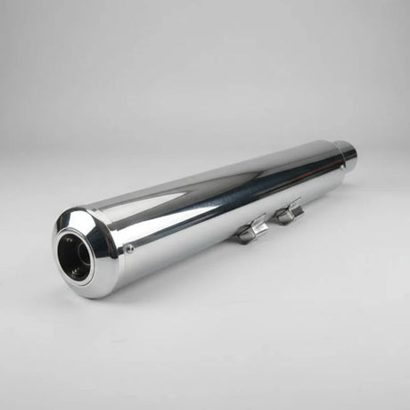 Barrel Exhaust-35 Bass Master exhaust for Royal Enfield Meteor 350 Classic 350 Reborn Goan Classic available in black and silver