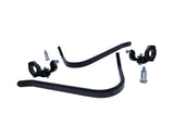 Barkbusters black aluminium two-point handguard mounting kit designed for compatible tapered motorcycle handlebars