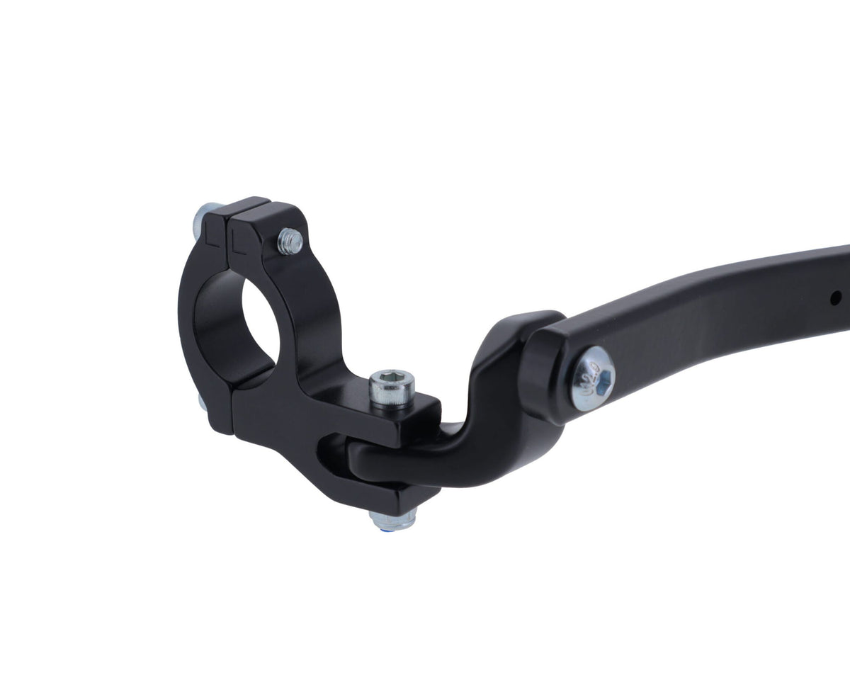 Barkbusters black powder-coated aluminium two-point handguard mount kit for Ducati Desert Sled and Ducati Scrambler 1100