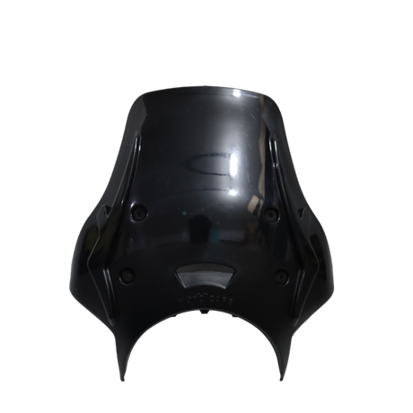MotoCare black polycarbonate visor for Royal Enfield Hunter 350
